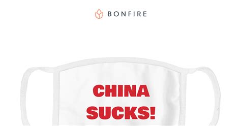 China Sucks Mask Bonfire