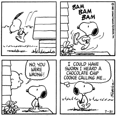 this strip was published on july 21 1982 peanuts comic strip peanuts cartoon peanuts snoopy