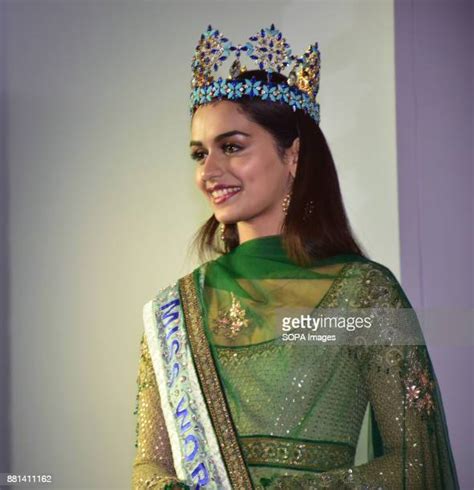 Manushi Chhillar Photos Photos And Premium High Res Pictures Getty Images