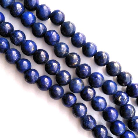 Lapis Lazuli Dyed Beads Gemstone 6mm Round Shaped Line 13 55 Pecs By