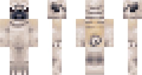 Minecraft Skin Kappapride Minecraft Pug Skin 18 600x348 Png Download