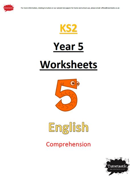 Year 5 English Worksheets Pdf Thekidsworksheet Year 5 Grammar