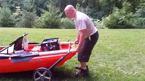 You can search for his build on the kayak diy and tutorial facebook page. Native propel kayak diy cart - YouTube