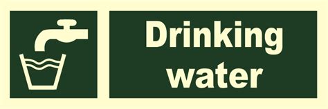 Self Adhesive Safety Sign Sign Drinking Water Products Traconed