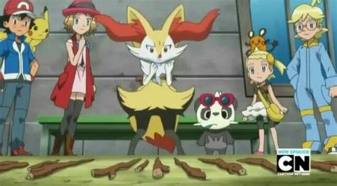 Ash Serena Clemont And Bonnie With Braixen Pokemon People Firefly Serenity Girl Superhero