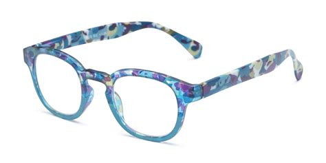 the bouquet women s floral print reader with round frame shape floral prints womens glasses