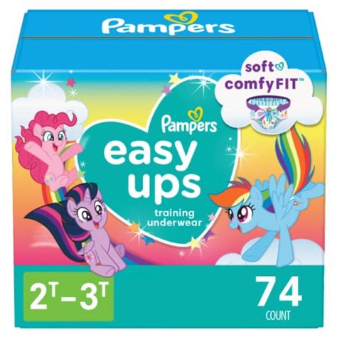 Pampers Easy Ups Training Girls Underwear Size 4 2t 3t 74 Ct Metro