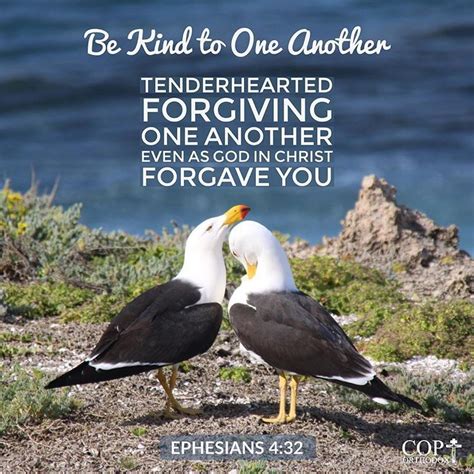 And Be Kind To One Another Tenderhearted Forgiving One Another Even