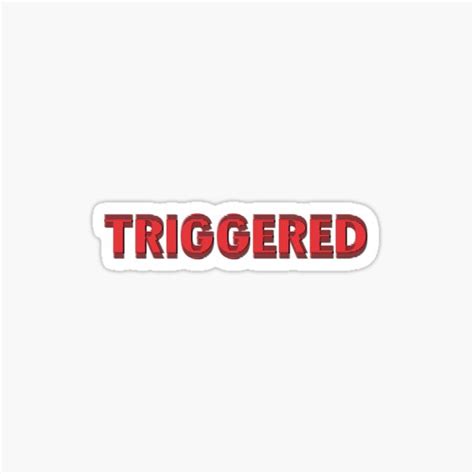 Triggered Sticker For Sale By Aesthetikaly Redbubble