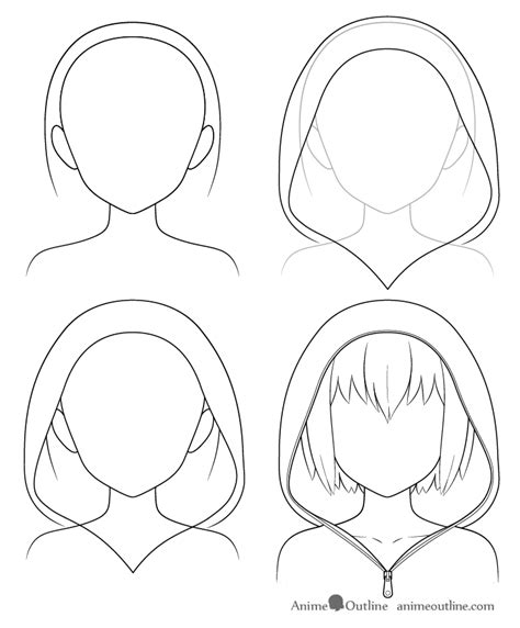How to draw hoodie easy steps for children, kids, beginners lesson.tutorial of drawing technique. How to Draw Anime Hats & Head Ware in 2020 | Manga drawing tutorials, Anime drawings tutorials ...