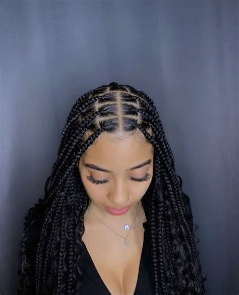Pin By Ms Lindy On Finesse My Hair Gurl Feed In Braids Hairstyles