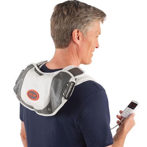 Nursal 3d shiatsu neck and shoulder massager. The Percussive Shoulder Massager - Hammacher Schlemmer