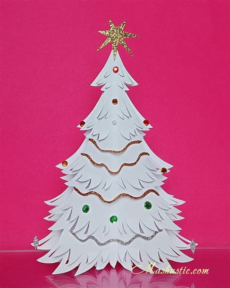 New 3d Christmas Tree Made Of Paper