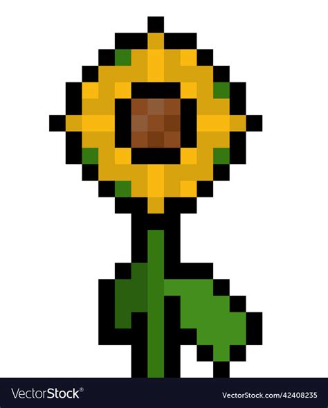 Sunflower Pixel Art Pixel Art Lego Art Bit Art My Xxx Hot Girl