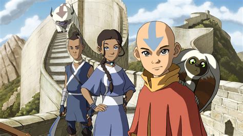 Avatar The Last Airbender Sokka Appa Katara Aang Momo Hd Anime