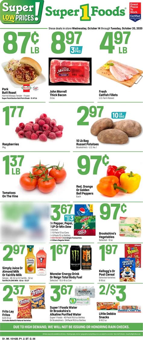 Super 1 Foods Current Weekly Ad 1014 10202020 Frequent