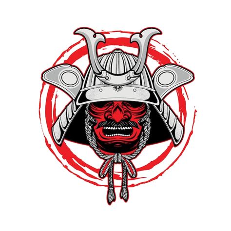 Premium Vector Handdrawn Samurai Logo Mascot