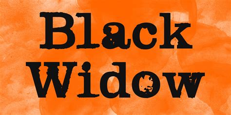 Black Widow Font Free Download And Similar Fonts Fontget
