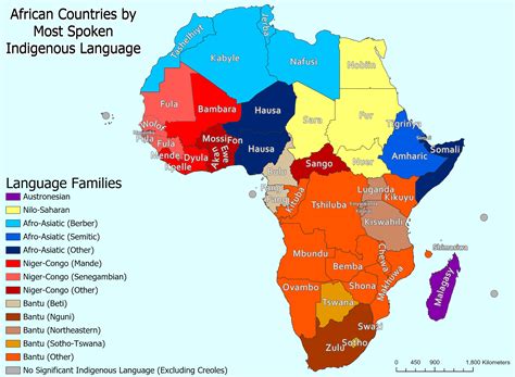 African Countries By Its Most Spoken Indigenous Language Oc Mapporn My Xxx Hot Girl