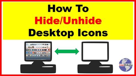 How To Hide Unhide Desktop Icons Youtube