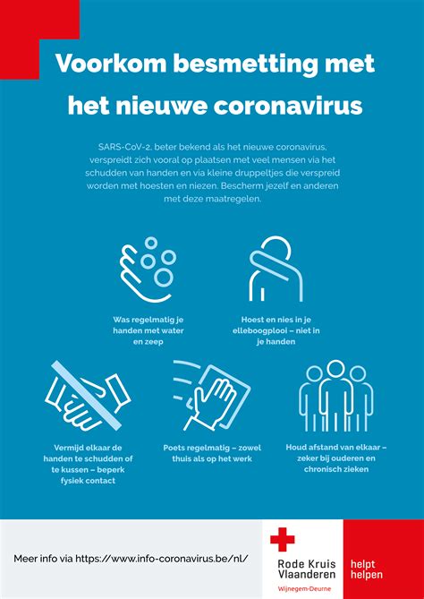 Sinds 26 juni gelden deze regels voor verschillende branches. Hygiënische maatregelen Coronavirus | Rode Kruis Wijnegem ...