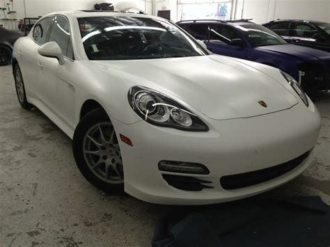 Car wraps new york are currently available via custom quote. Matte White Vinyl Wrap on Porsche Panamera | Yelp