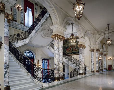 Staircase And Entrance Hall In The Elms In Newport Rhode Island Usa
