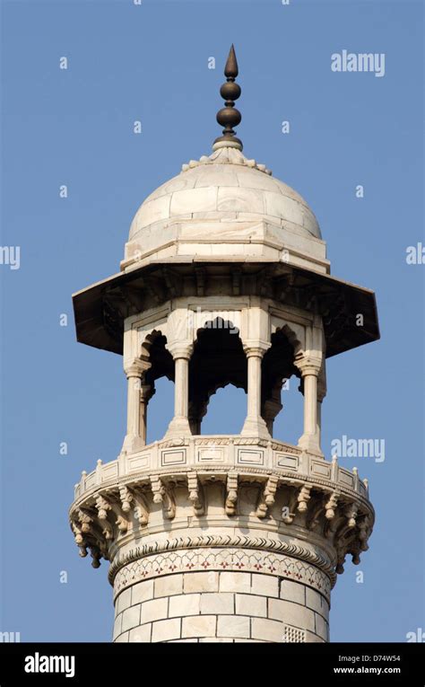Taj Mahalminarettowertopclose Updetailagrauttar Pradeshindia