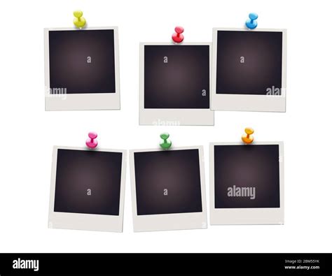 Polaroid Photo Frames Set Stock Photo Alamy