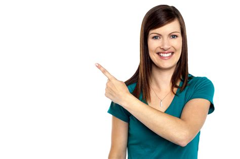 Women Pointing Left Hd Free Png Image Png Play