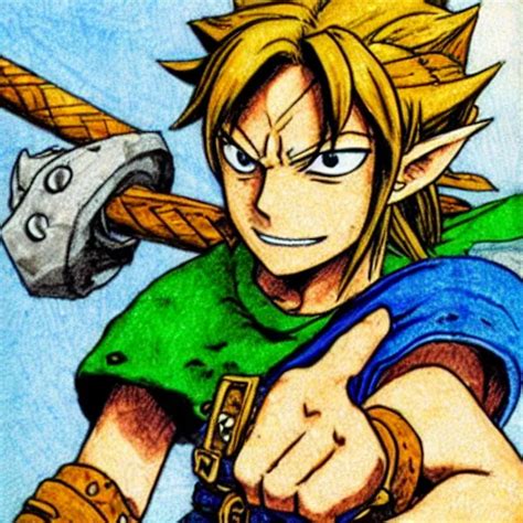 Link From Legend Of Zelda Drawn By Eiichiro Oda One Stable