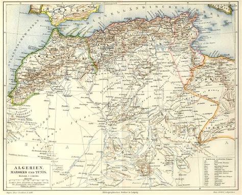 Original 1890 Map Of Morocco And North Africa Avec Images Fond Ecran