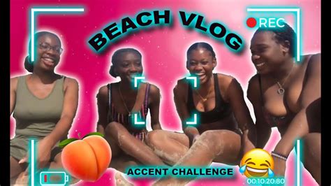 Beach Vlog Accent Challenge Bajan Nigerian British And Guyanese Cheyykaila Youtube