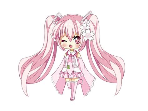Free Download Sakura Miku Pretty Ink Hatsune Miku Adorable Sweet Nice Twin Tail Anime