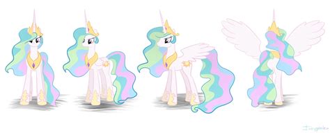 Princess Celestia Turnaround By Inkygarden On Deviantart