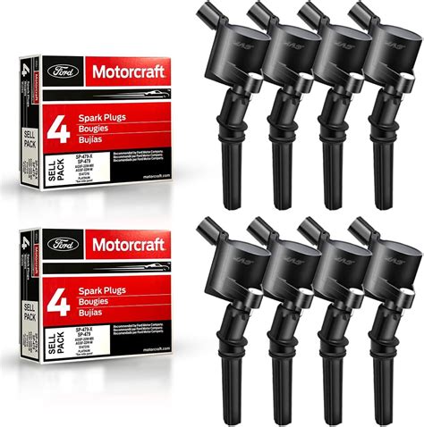 Ena Set Of 8 Heavy Duty Ignition Coil Pack And Platinum