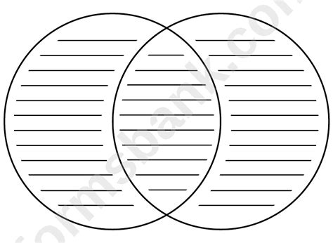 Venn diagrams are the principal way of showing sets in a diagrammatic form. Venn Diagram Template printable pdf download