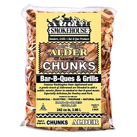 Smokehouse All Natural Alder Wood Chunks 242 Cu In