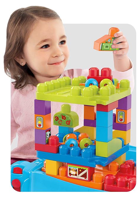 Mega Bloks Build N Learn Table Building Set Storage And Accessories