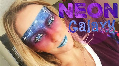Neon Galaxy Makeup Tutorial Youtube