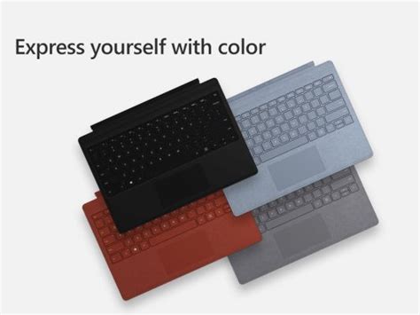 Microsoft M1725 Surface Pro Signature Type Cover Keyboard Ice Blue