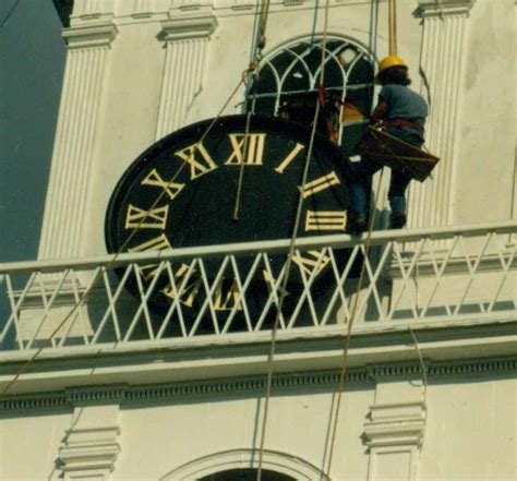 Restoration And Reproduction Of Tower Clock Faces Numerals Hands And
