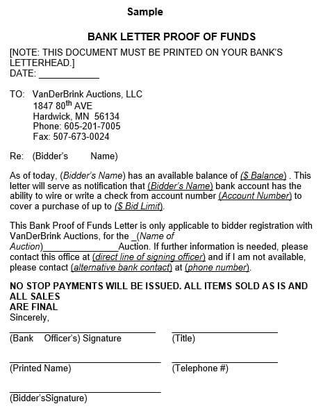 Proof Of Funds Letter And How To Write It Best Mous Syusa