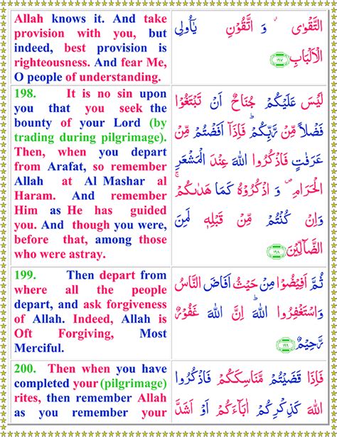 We have surah baqarah translation in many languages, select a. Surah Baqarah PDF Arabic Ayat 198 To 200 English ...