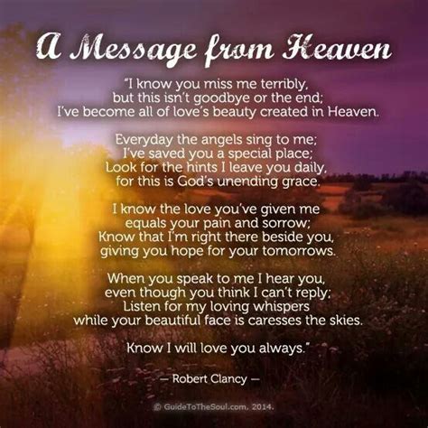 Message From Heaven Loss Of Loved One Losing A Loved One Greiving Messages From Heaven