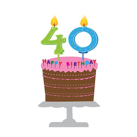 40 Birthday Cake Illustrations Royalty Free Vector Graphics And Clip Art