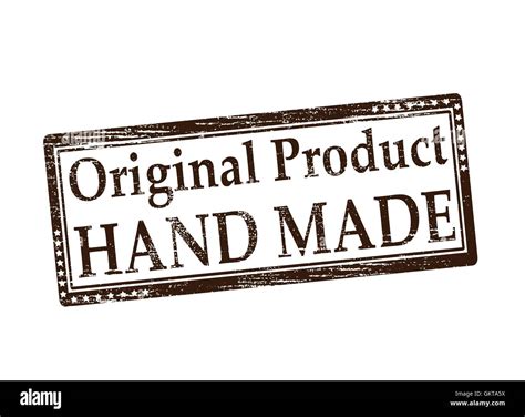 Original Product Hand Made Stock Vector Image And Art Alamy
