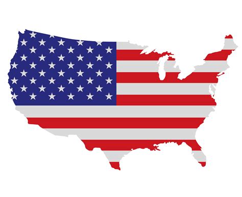 Usa Shaped American Flag Clipart 20 Free Cliparts Download Images On