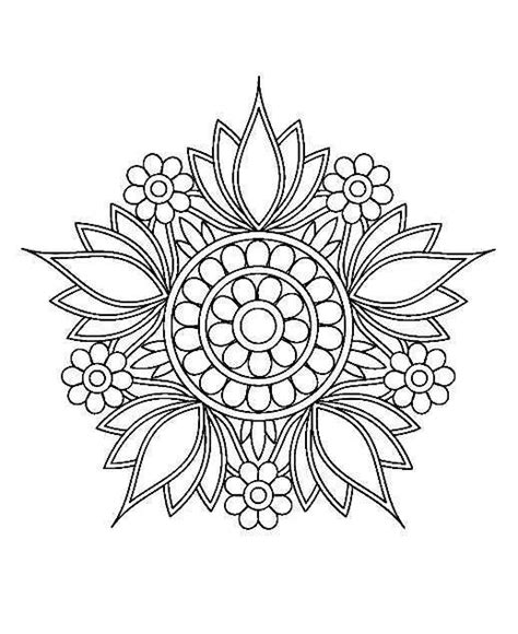 Unique Beautiful Mandala Coloring Pages Tripafethna