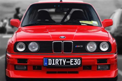 Bmw E30 M3 Red Car Poster My Hot Posters